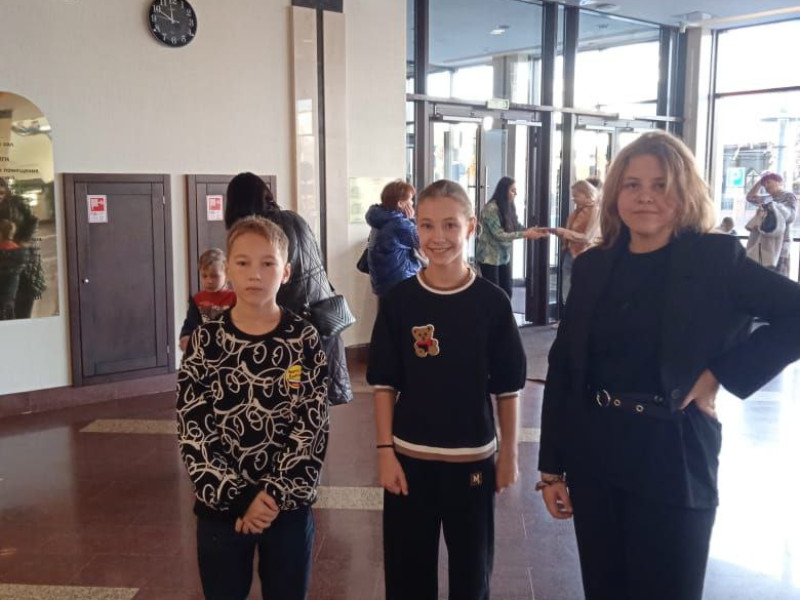 Ученики посетили концертный зал Государственного оркестра Сибирь имени Е. И.. Борисова.